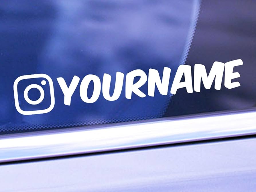 Instagram Decal - Premium Vinyl Social Media Sticker (2-Pack)